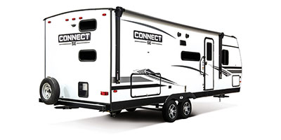 2021 KZ RV Connect SE C241BHKSE Travel Trailer Exterior Rear 3-4 Door Side
