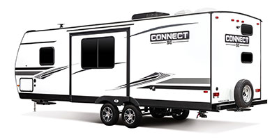 2021 KZ RV Connect SE C241BHKSE Travel Trailer Exterior Rear 3-4 Off Door Side