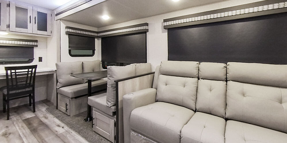 2021 KZ RV Connect C292RDK Travel Trailer Dinette and Sofa