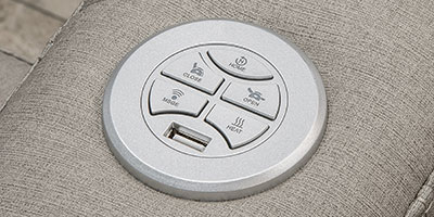 2021 KZ RV Durango Gold G383RLQ Fifth Wheel Theater Seating Controls