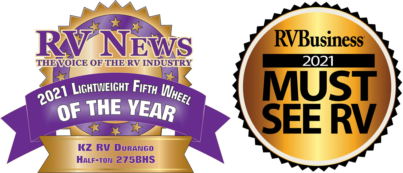 2021 RV News Lightweight Fifth Wheel of the Year and RV Business Must See RV Awards
