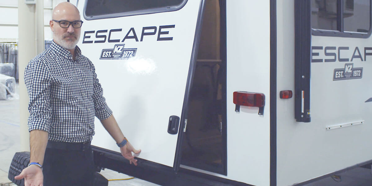 2021 KZ RV Escape E20 HATCH Travel Trailer Exterior Features Video