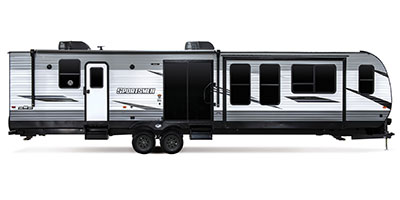 2021 KZ RV Sportsmen Destination 363FL Travel Trailer Exterior Side Profile Door Side