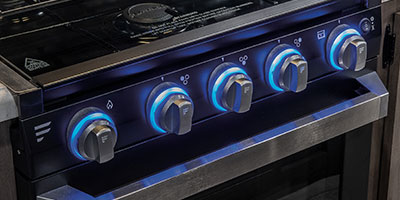 2021 KZ RV Sportsmen Destination 363FL Travel Trailer Stove Controls