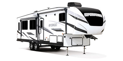 2021 KZ RV Sportsmen 303RL Fifth Wheel Exterior Front 3-4 Door Side