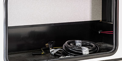 2021 KZ RV Sportsmen 303RL Fifth Wheel Exterior Front Storage