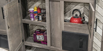 2021 KZ RV Sportsmen 303RL Fifth Wheel Kitchen Cabinets