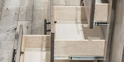 2021 KZ RV Sportsmen 303RL Fifth Wheel Kitchen Island Drawers