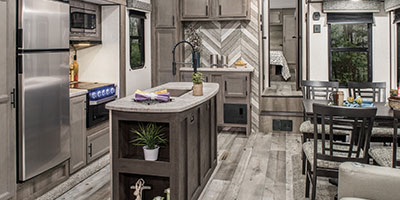2021 KZ RV Sportsmen 303RL Fifth Wheel Kitchen