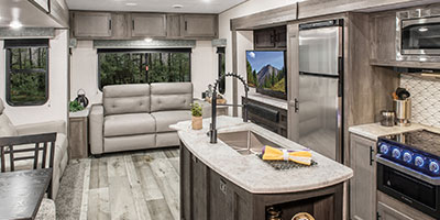 2021 KZ RV Sportsmen 303RL Fifth Wheel Living Room