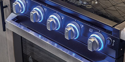 2021 KZ RV Sportsmen 303RL Fifth Wheel Stove Controls