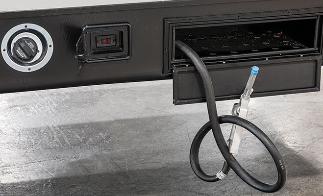 2022 KZ RV Sportster 331TH13 Fifth Wheel Toy Hauler Exterior Gas Tank