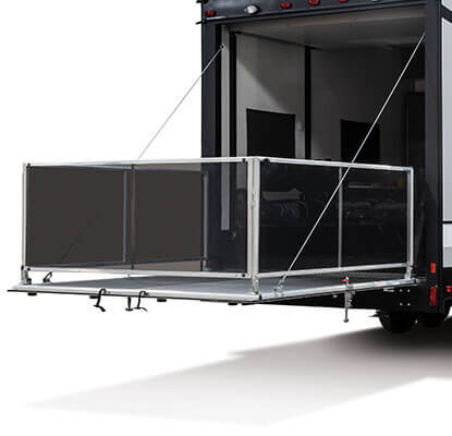 2022 KZ RV Sportster 331TH13 Fifth Wheel Toy Hauler Exterior Patio