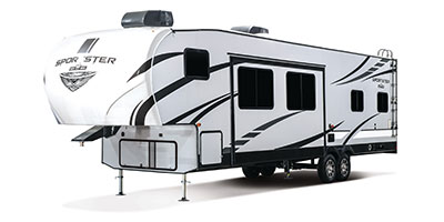 2021 KZ RV Sportster 331TH13 Fifth Wheel Toy Hauler Exterior Front 3-4 Off Door Side