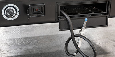 2021 KZ RV Sportster 331TH13 Fifth Wheel Toy Hauler Exterior Gas Tank