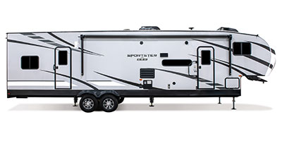2021 KZ RV Sportster 331TH13 Fifth Wheel Toy Hauler Exterior Side Profile Door Side