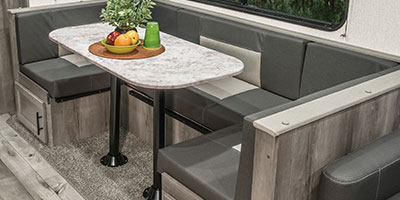 2021 KZ RV Sportster 331TH13 Fifth Wheel Toy Hauler Dinette Up