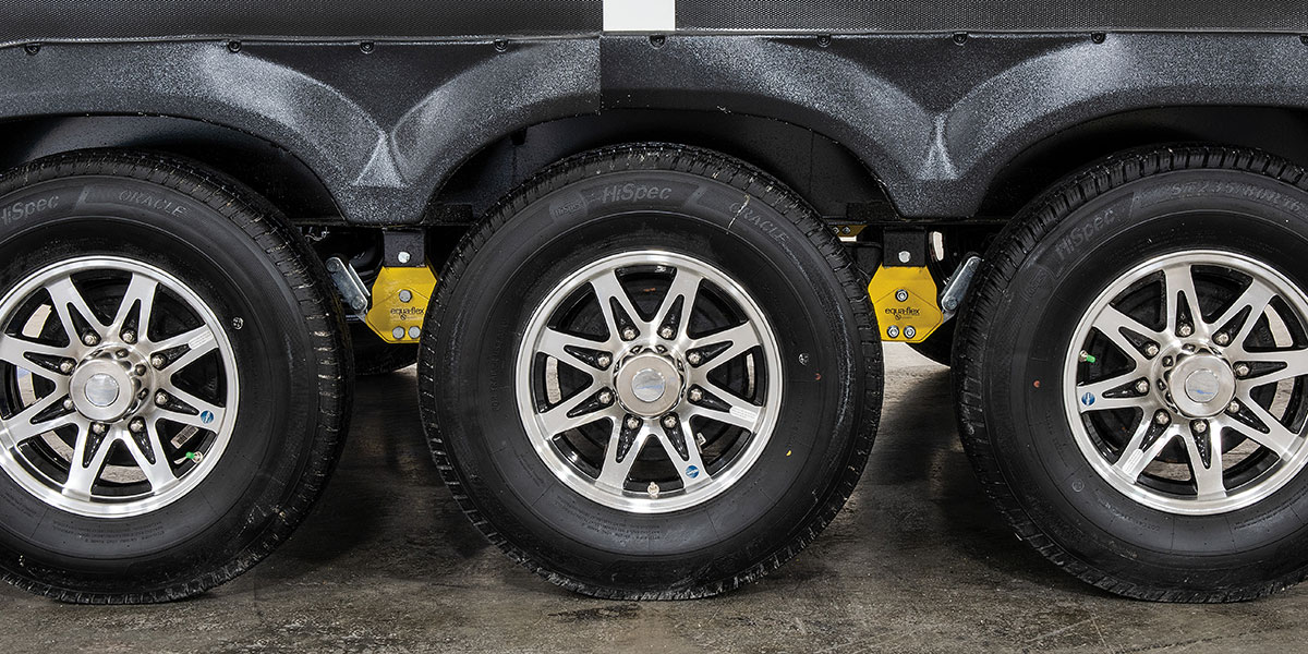 2021 KZ RV Venom V-Series V3916TK Fifth Wheel Toy Hauler Exterior Wheels