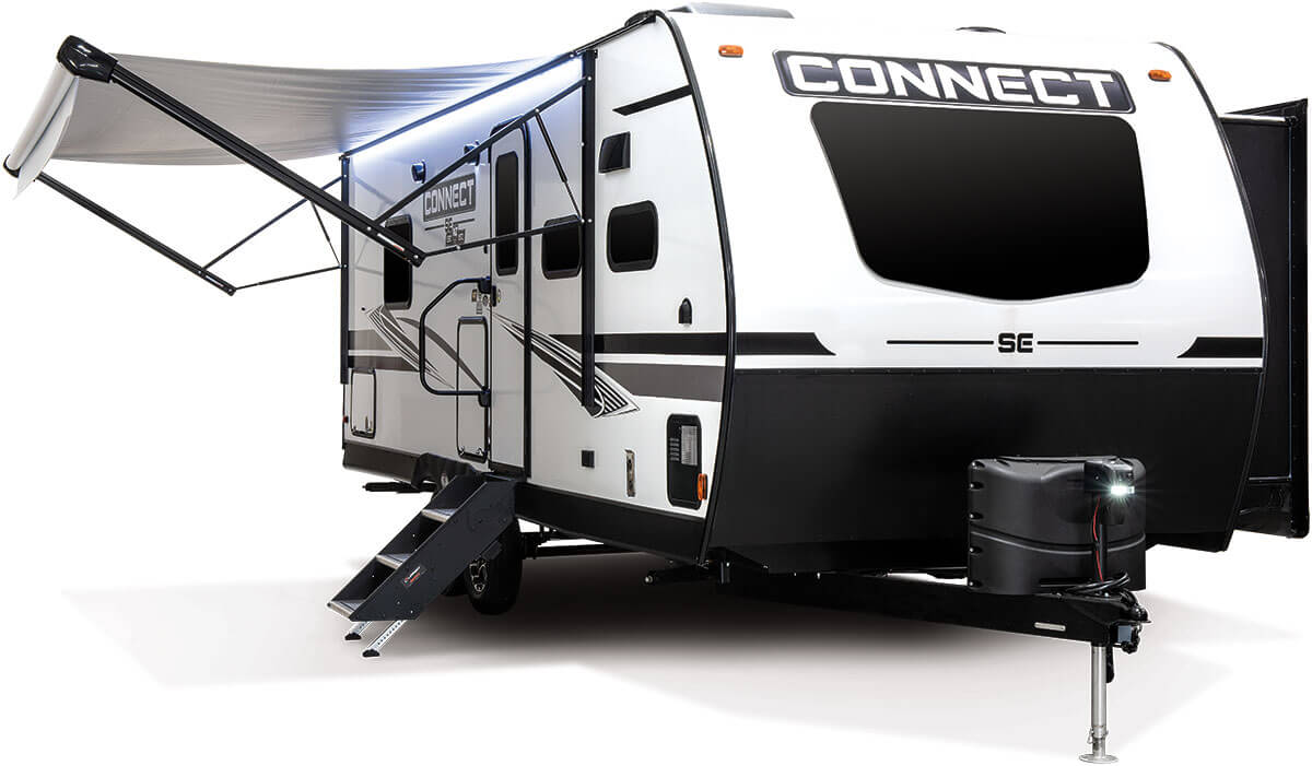 2022 KZ RV Connect SE C221FKKSE Travel Trailer Exterior with Awning Out