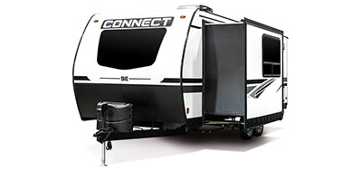 2022 KZ RV Connect SE C221FKKSE Travel Trailer Exterior Front 3-4 Off Door Side with Slide Out