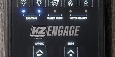 2022 KZ RV Connect SE C221FKKSE Travel Trailer KZ Engage Controls