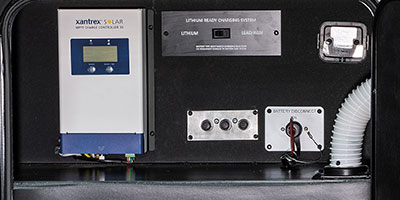 2022 KZ RV Durango Gold G391RKF Fifth Wheel Exterior Battery Disconnect