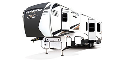 2022 KZ RV Durango Gold G391RKF Fifth Wheel Exterior Front 3-4 Off Door Side with Slide Out