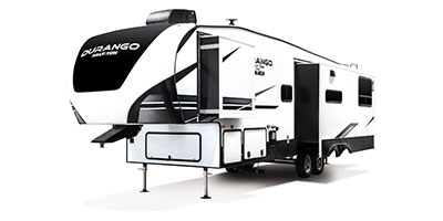 2022 KZ RV Durango Half-Ton D290RLT Fifth Wheel Exterior Front 3-4 Off Door Side with Slide Out
