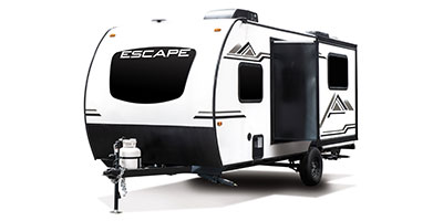 2022 KZ RV Escape E191BHK Travel Trailer Exterior Front 3-4 Off Door Side with Slide Out