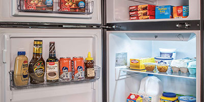 2022 KZ RV Sportsmen Classic 160QB Travel Trailer Refrigerator