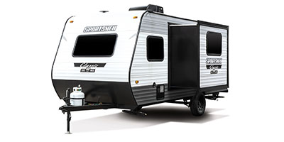 2023 KZ RV Sportsmen Classic 191BHK Travel Trailer Exterior Front 3-4 Off Door Side with Slide Out