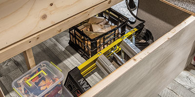 2022 KZ RV Sportsmen Classic 191BHK Travel Trailer Bed Storage