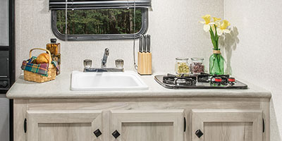 2022 KZ RV Sportsmen Classic 191BHK Travel Trailer Kitchen Cabinets
