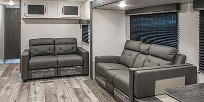 2022 KZ RV Sportsmen SE 312FKSE Travel Trailer Sofa