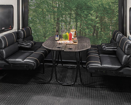 2022 KZ RV Sportster 331TH13 Fifth Wheel Toy Hauler Cargo Area Dinette