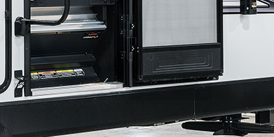 2023 KZ RV Connect SE C221FKKSE Travel Trailer Exterior Steps Folded