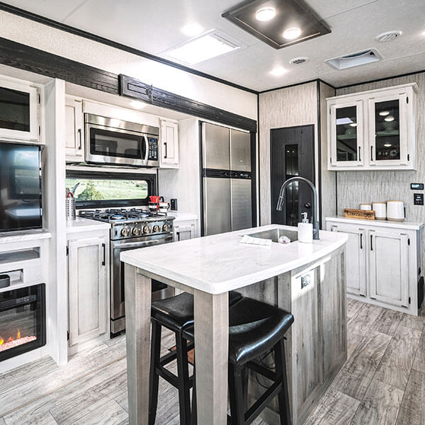 2023 KZ RV Durango D301RLT Fifth Wheel Kitchen