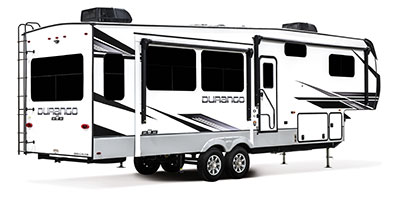 2023 KZ RV Durango D301RLT Fifth Wheel Exterior Rear 3-4 Door Side