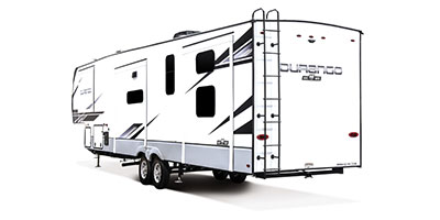2023 KZ RV Durango D348BHF Fifth Wheel Exterior Rear 3-4 Off Door Side