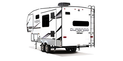 2023 KZ RV Durango Half Ton D230RKD Fifth Wheel Exterior Rear 3-4 Off Door Side