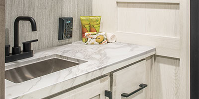 2023 KZ RV Durango Half Ton D230RKD Fifth Wheel Bathroom Sink