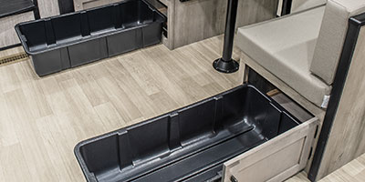 2023 KZ RV Durango Half Ton D230RKD Fifth Wheel Dinette Storage