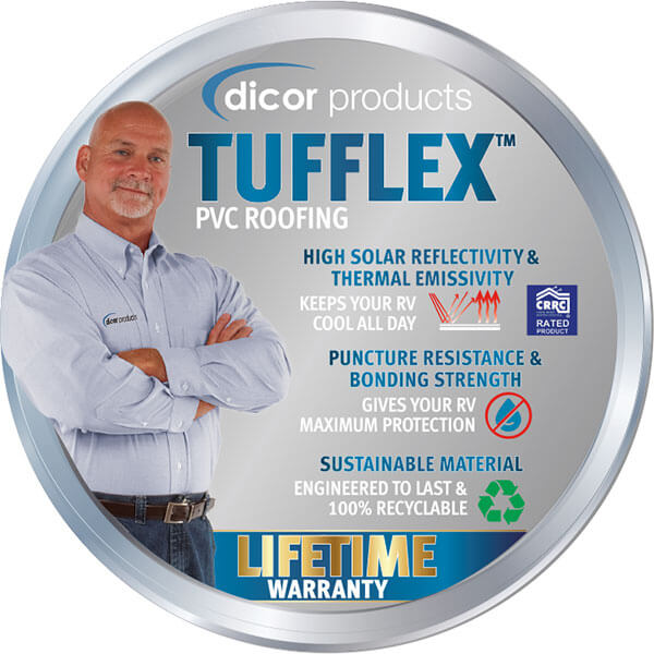 Dicor Tufflex PVC Roofing with Lifetime Warranty