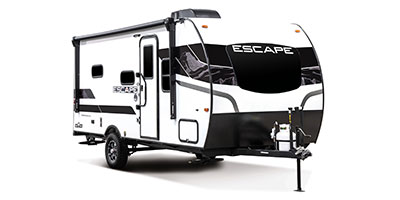 2023 KZ RV Escape E181MK Travel Trailer Exterior Front 3-4 Door Side