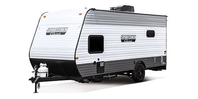 2023 KZ RV Sportsmen Classic 180TH Travel Trailer Toy Hauler Exterior Front 3-4 Off Door Side