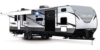 2023 KZ RV Sportsmen 362BH Destination Travel Trailer Exterior Awning