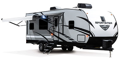 2023 KZ RV Sportster 270THR Travel Trailer Toy Hauler Exterior Awning