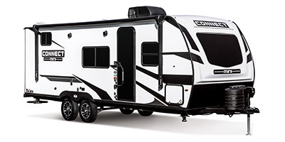 2024 KZ RV Connect Mini CM231BH Travel Trailer Exterior Front 3-4 Door Side