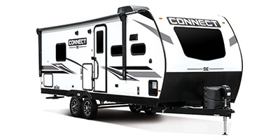 2023 KZ RV Connect SE C221FKKSE Travel Trailer Exterior Front 3-4 Door Side