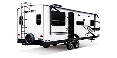 2024 KZ RV Connect SE C241RESE Travel Trailer Exterior Rear 3-4 Door Side
